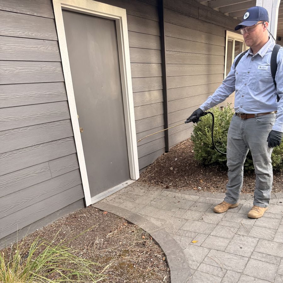Treating around a side entry door